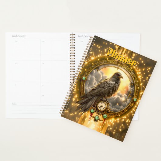 Tijdwaarnemer Raven – Gotische Klokwerken  Planner (Display)