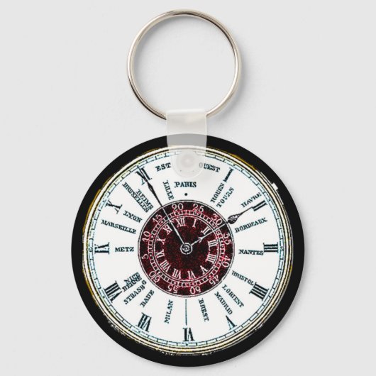 tijdzonehorloge sleutelhanger (Voorkant)
