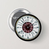  tijdzonemonster ronde button 5,7 cm (Voorkant /achterkant)