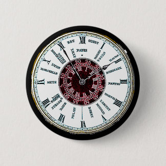 tijdzonemonster ronde button 5,7 cm