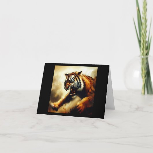 Tijger (14) Wilde kat Kaart (Voorkant)