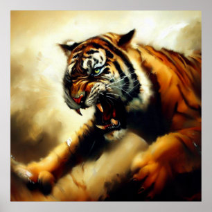 Tijger (14) Wilde kat Poster