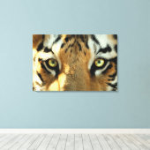 Tijger 1 - Gewikkeld Canvas Afdruk (Insitu (Houten vloer))