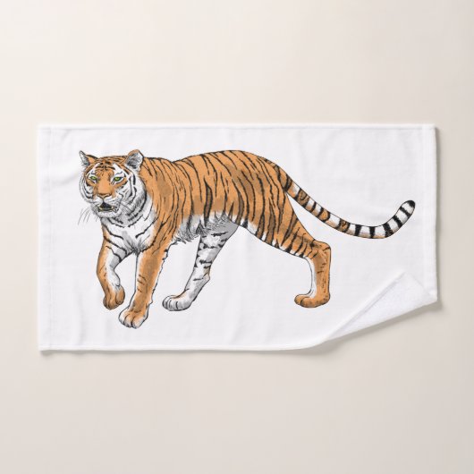 Tijger 2 bad handdoek (Handdoek)