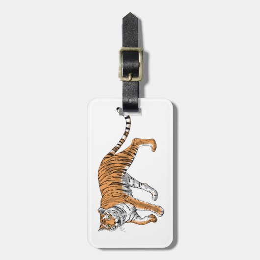 Tijger 2 bagagelabel (Voorkant verticaal)