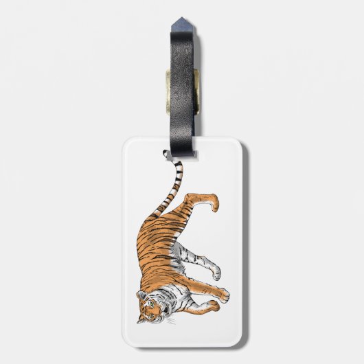 Tijger 2 bagagelabel (Achterkant verticaal)