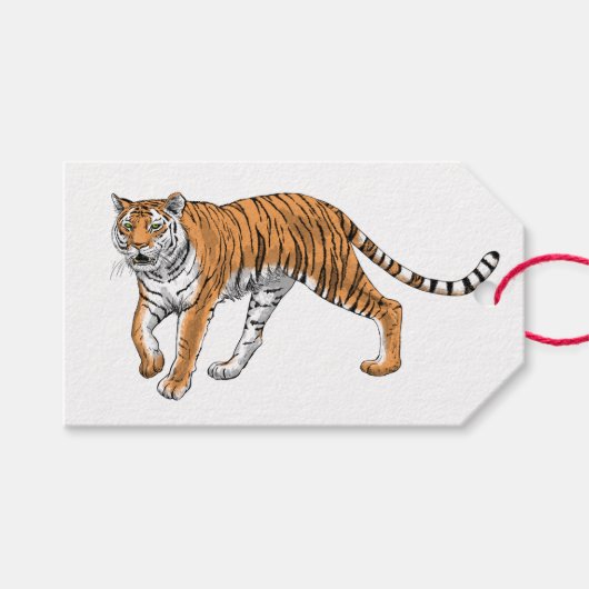 Tijger 2 cadeaulabel (Voorkant (Horizontaal))