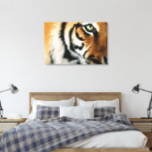Tijger 2 - Gewikkeld Canvas Afdruk (Insitu (Slaapkamer))