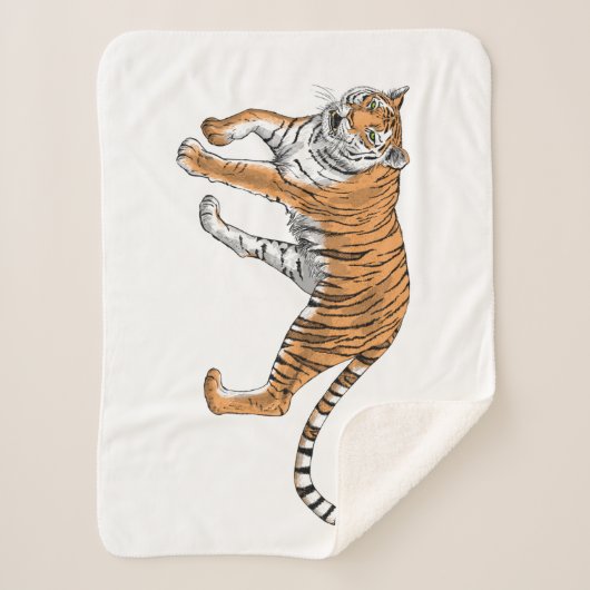 Tijger 2 sherpa deken (Voorkant)