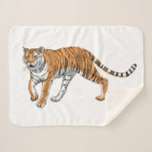 Tijger 2 sherpa deken (Voorkant (horizontaal))