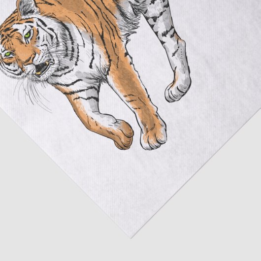 Tijger 2 tissuepapier (Detail)