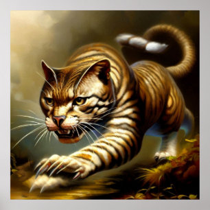 Tijger (2) Wilde kat Poster