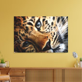 Tijger 3 - Gewikkeld Canvas (Insitu (Woonkamer))