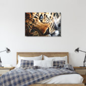 Tijger 3 - Gewikkeld Canvas (Insitu (Slaapkamer))