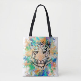 Tijger 3 wild dier tote bag