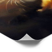 Tijger (4) Wilde kat Poster (Hoek)