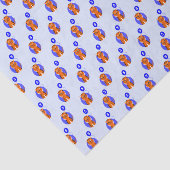 Tijger 5 jaar oud blauw tissuepapier (Detail)