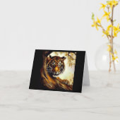 Tijger (5) Wilde kat Kaart (Gele Bloem)