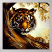 Tijger (5) Wilde kat Poster (Voorkant)