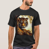 Tijger (5) Wilde kat T-shirt (Voorkant)