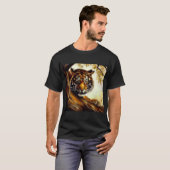 Tijger (5) Wilde kat T-shirt (Voorkant volledig)