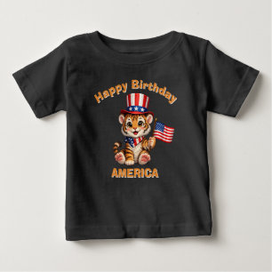 Tijger (5n) Patriottisch Kinder T-Shirt