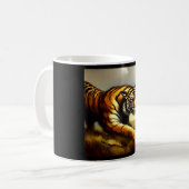 Tijger (7) Wilde kat Koffiemok (Voorkant links)