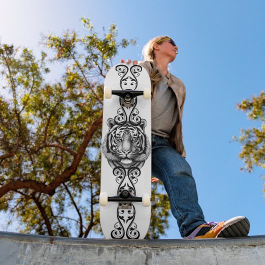 Tijger Abstract Persoonlijk Skateboard (Buiten 1)