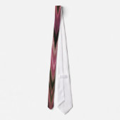 Tijger, Abstract Roze Mauve Zigzag Chevron Sjabloo Stropdas (Achterkant)