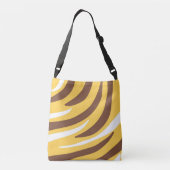 Tijger abstracte kunst crossbody tas (Achterkant)