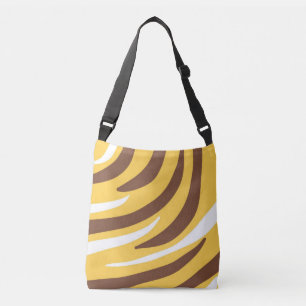 Tijger abstracte kunst crossbody tas