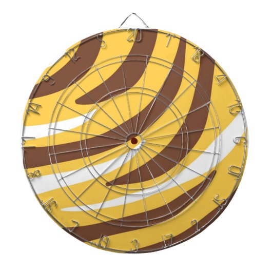 Tijger abstracte kunst dartbord (Voorkant)