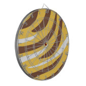 Tijger abstracte kunst dartbord (Voorkant Links)