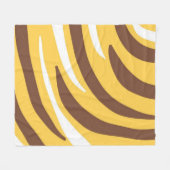 Tijger abstracte kunst fleece deken (Voorkant (Horizontaal))