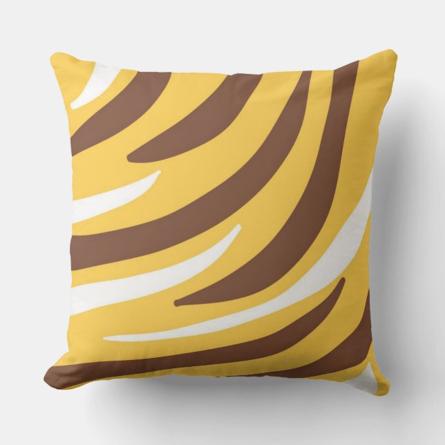 Tijger abstracte kunst kussen (Voorkant)