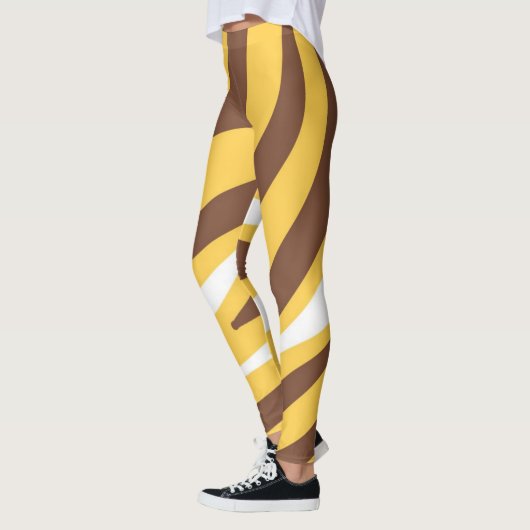 Tijger abstracte kunst leggings (Links)