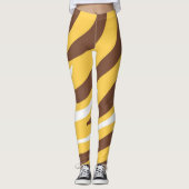 Tijger abstracte kunst leggings (Voorkant)