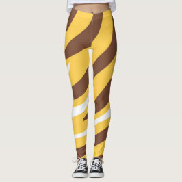 Tijger abstracte kunst leggings