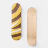 Tijger abstracte kunst persoonlijk skateboard (Voorkant)
