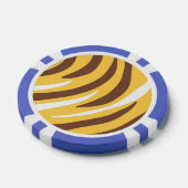 Tijger abstracte kunst poker chips (Enkel)