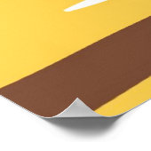 Tijger abstracte kunst poster (Hoek)