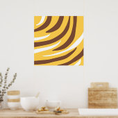 Tijger abstracte kunst poster (Keuken)