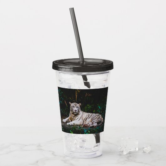 tijger acryl drinkbeker (Voorkant ijs)