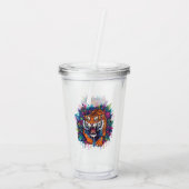 Tijger Acryl Drinkbeker (Achterkant)