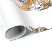 tijger afbeelding voor glanzend-rapping-papier cadeaupapier (Rol Hoek)