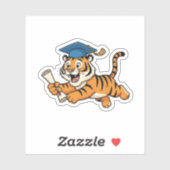 Tijger Afstuderen Sticker (Vel)