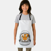 Tijger als astronaut met helm schort (Insitu)