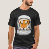 Tijger als astronaut met helm t-shirt (Voorkant)