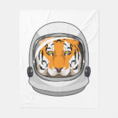 Tijger als astronaut met Helmet Fleece Deken (Voorkant)