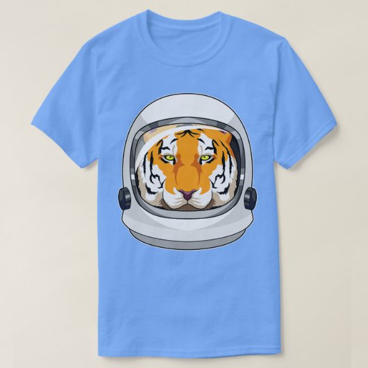Tijger als astronaut met Helmet T-shirt (Design voorkant)